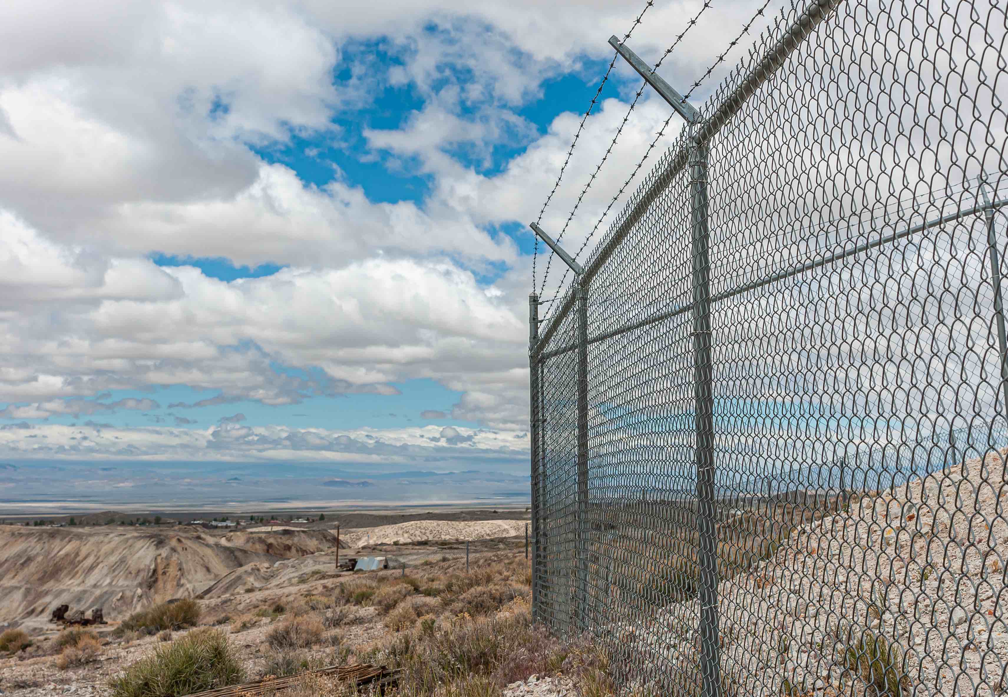 fence near worksite